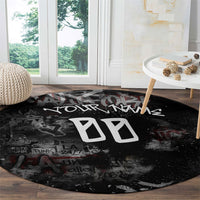 Personalized California West Coast Graffiti Round Carpet Urban Los Angeles Street Art - Hollywood LAX