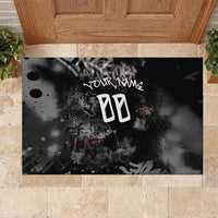 Personalized California West Coast Graffiti Rubber Doormat Urban Los Angeles Street Art - Hollywood LAX