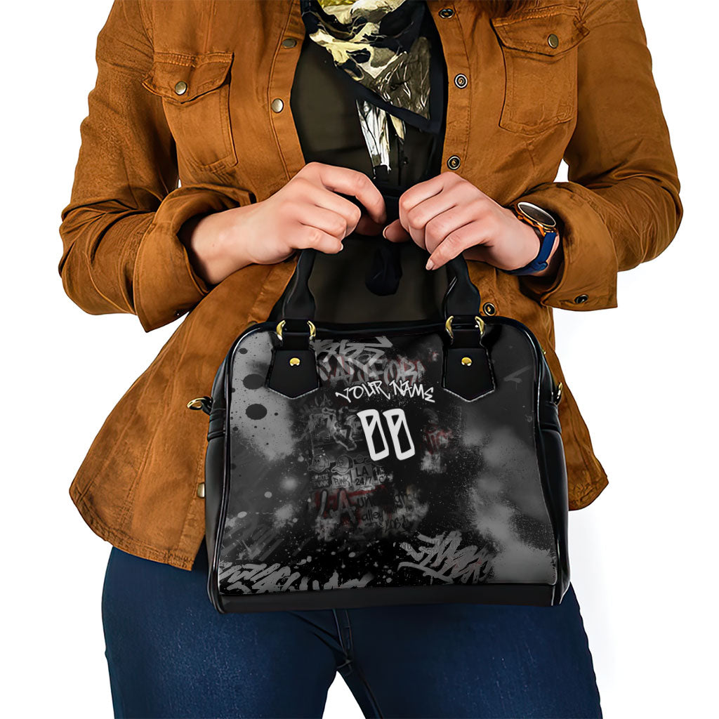 Personalized California West Coast Graffiti Shoulder Handbag Urban Los Angeles Street Art - Hollywood LAX