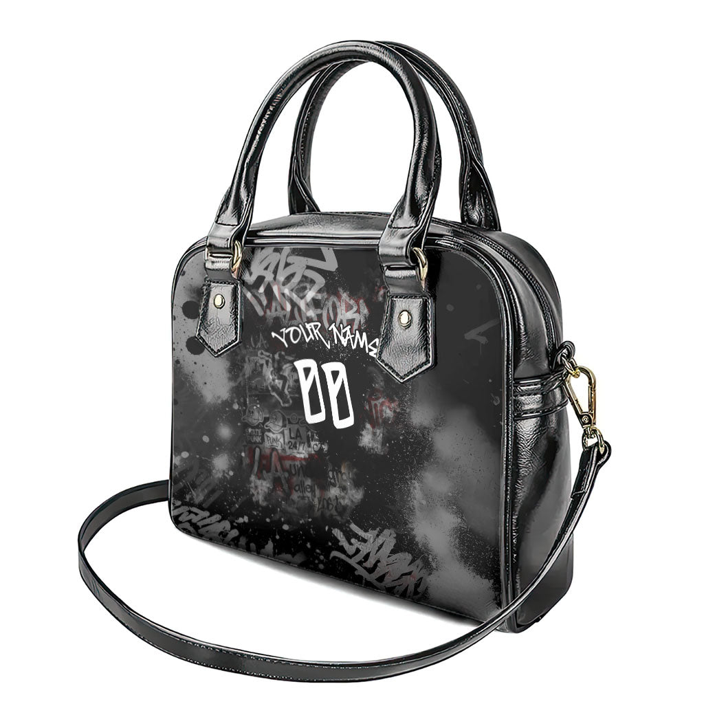 Personalized California West Coast Graffiti Shoulder Handbag Urban Los Angeles Street Art - Hollywood LAX