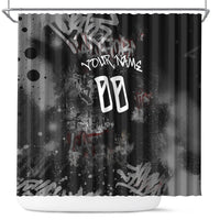 Personalized California West Coast Graffiti Shower Curtain Urban Los Angeles Street Art - Hollywood LAX