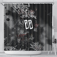 Personalized California West Coast Graffiti Shower Curtain Urban Los Angeles Street Art - Hollywood LAX