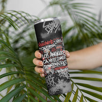 Personalized California West Coast Graffiti Skinny Tumbler Urban Los Angeles Street Art - Hollywood LAX