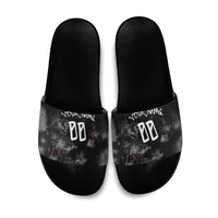 Personalized California West Coast Graffiti Slide Sandals Urban Los Angeles Street Art - Hollywood LAX