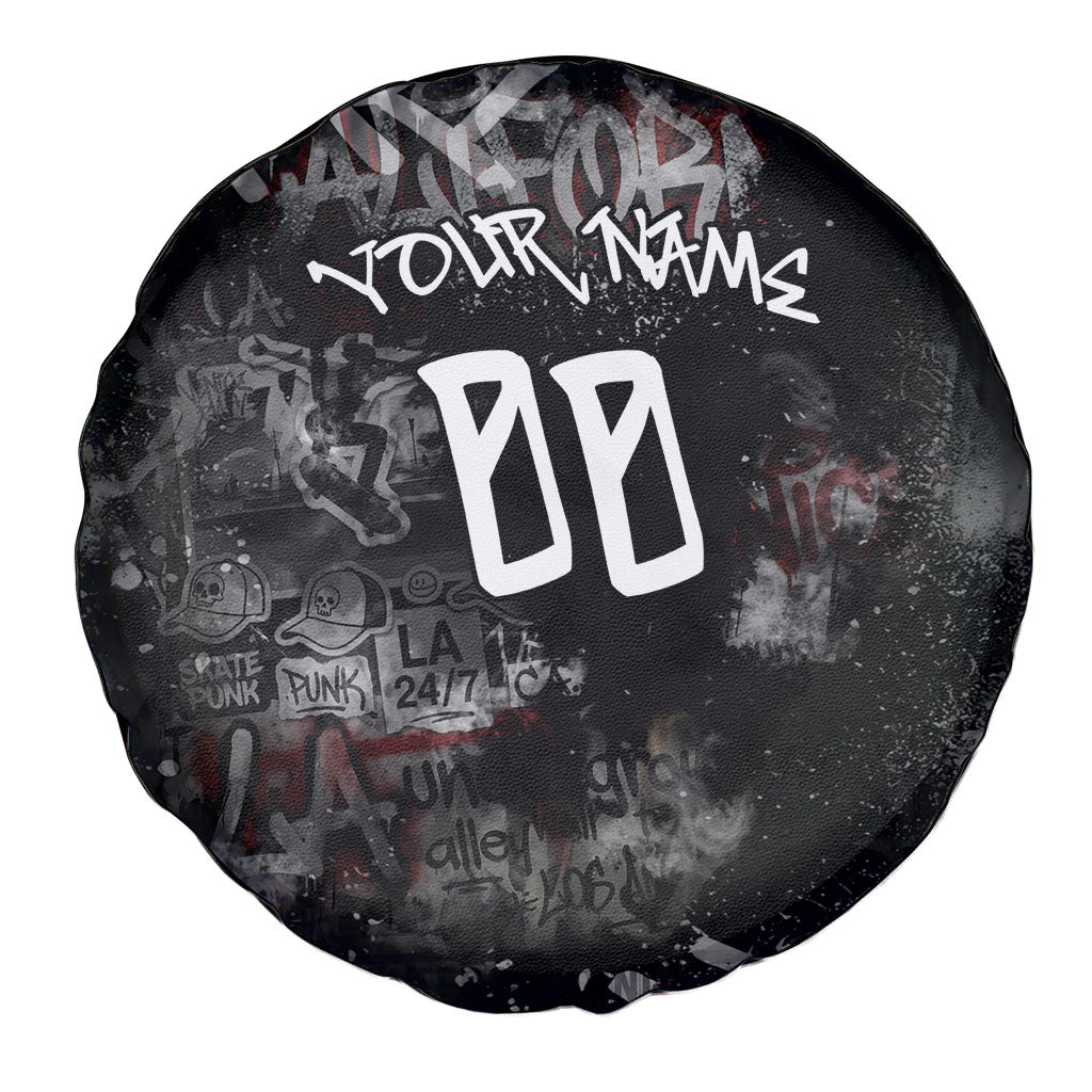 Personalized California West Coast Graffiti Spare Tire Cover Urban Los Angeles Street Art - Hollywood LAX