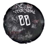 Personalized California West Coast Graffiti Spare Tire Cover Urban Los Angeles Street Art - Hollywood LAX