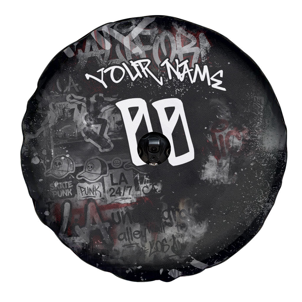 Personalized California West Coast Graffiti Spare Tire Cover Urban Los Angeles Street Art - Hollywood LAX