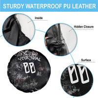 Personalized California West Coast Graffiti Spare Tire Cover Urban Los Angeles Street Art - Hollywood LAX