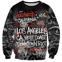 Personalized California West Coast Graffiti Sweatshirt Urban Los Angeles Street Art - Hollywood LAX