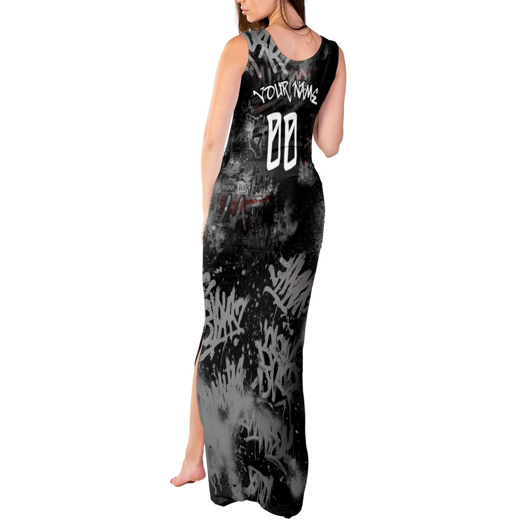 Personalized California West Coast Graffiti Tank Maxi Dress Urban Los Angeles Street Art - Hollywood LAX