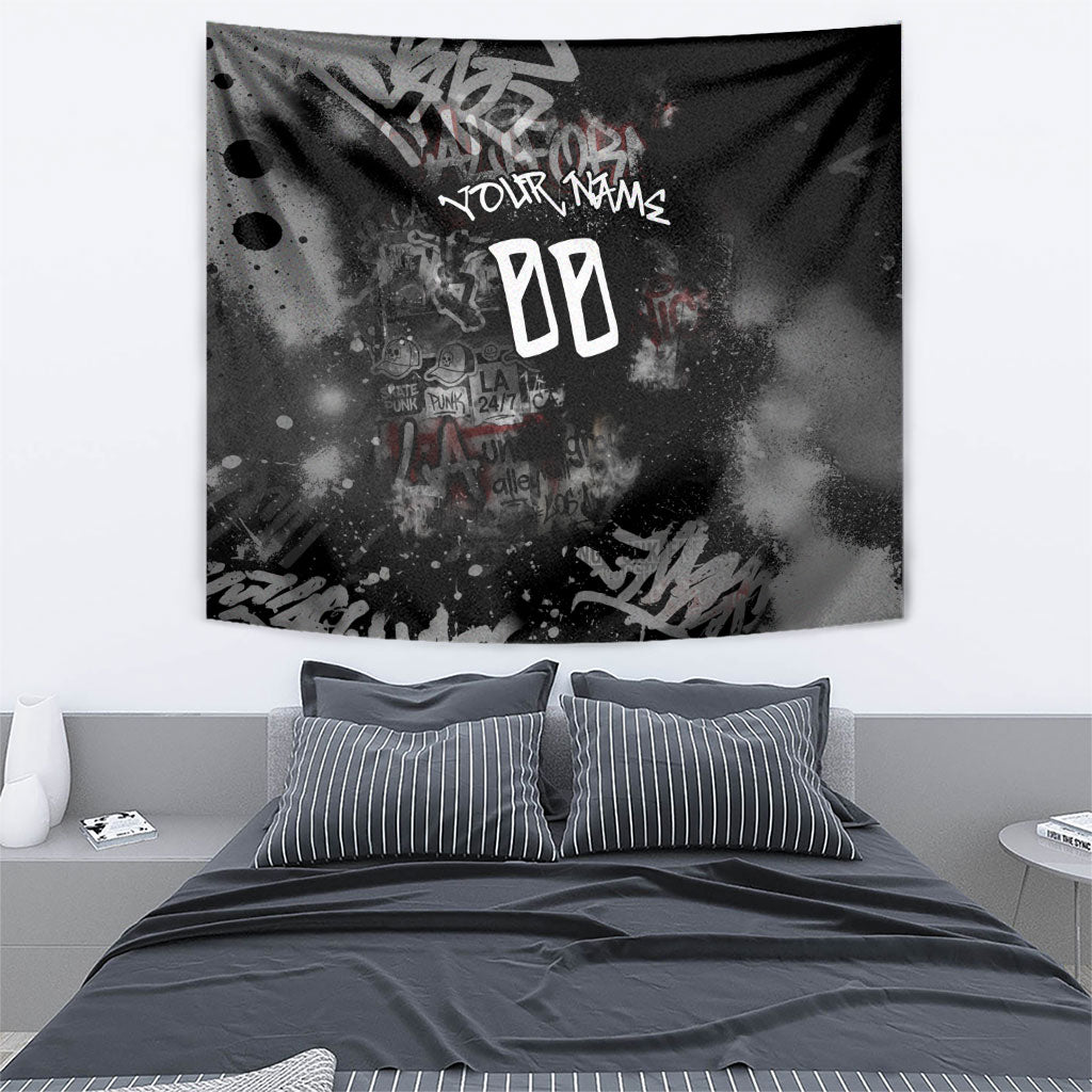 Personalized California West Coast Graffiti Tapestry Urban Los Angeles Street Art - Hollywood LAX