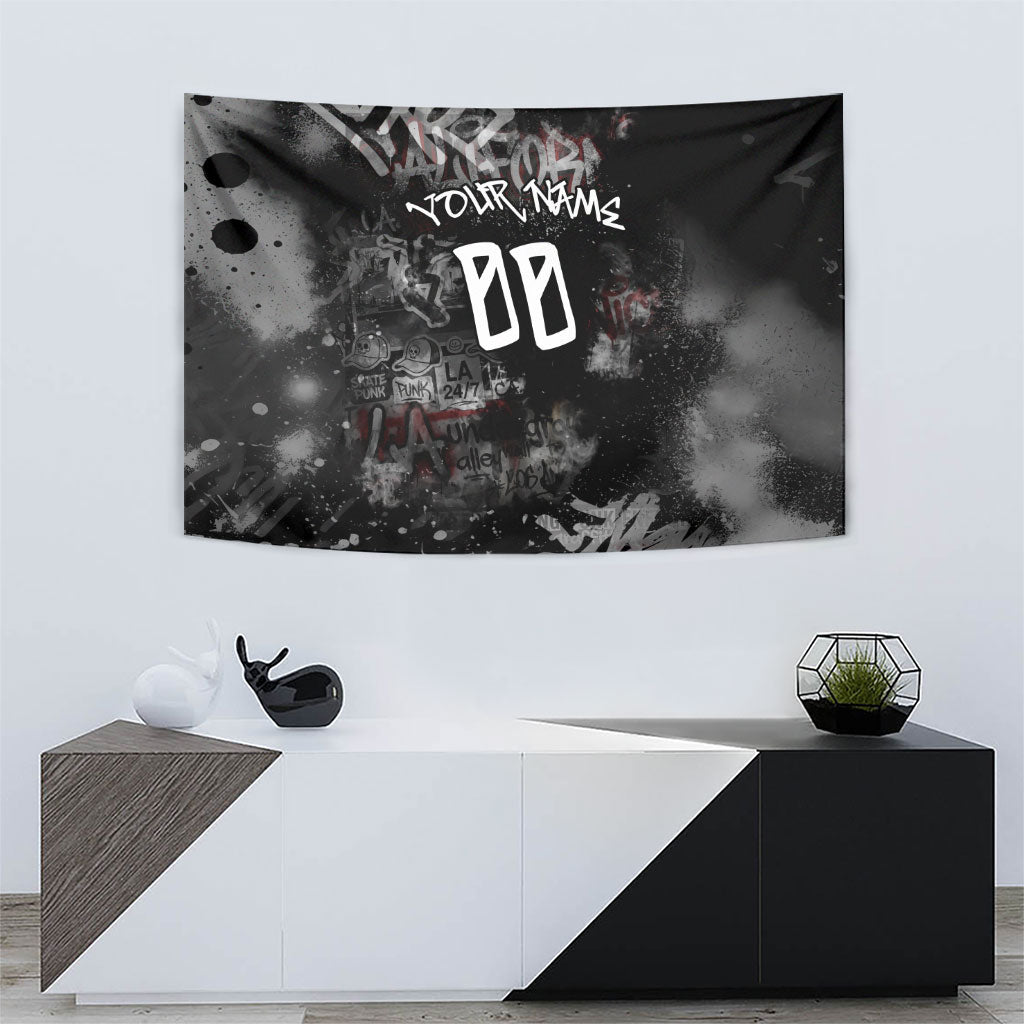Personalized California West Coast Graffiti Tapestry Urban Los Angeles Street Art - Hollywood LAX
