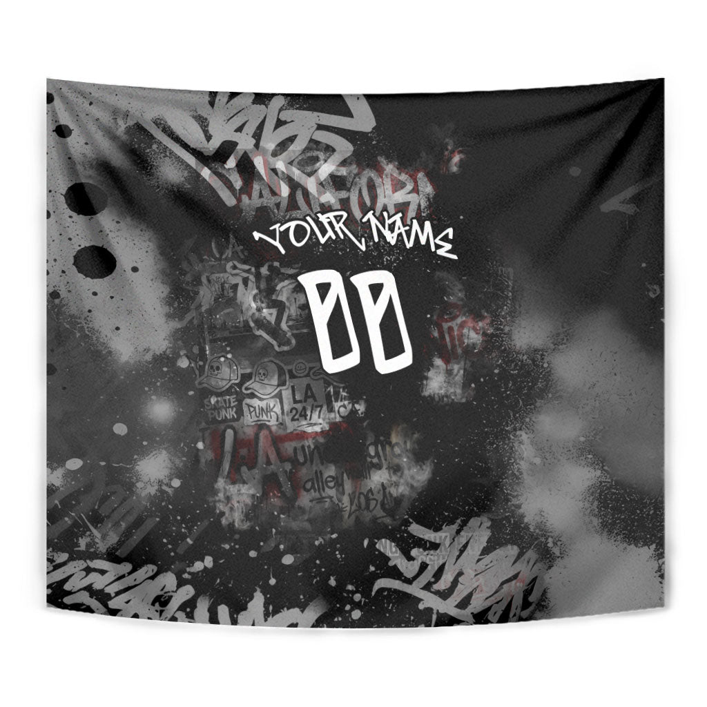 Personalized California West Coast Graffiti Tapestry Urban Los Angeles Street Art - Hollywood LAX
