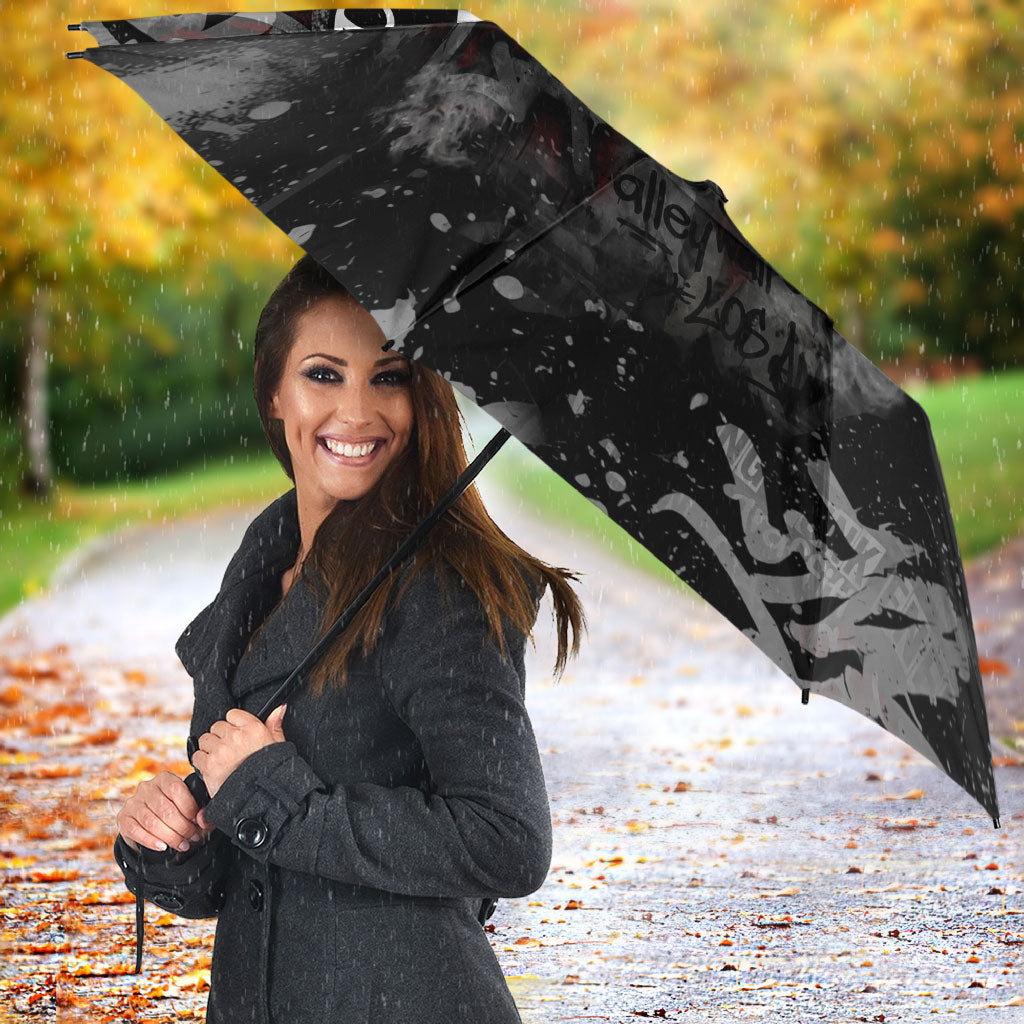 Personalized California West Coast Graffiti Umbrella Urban Los Angeles Street Art - Hollywood LAX