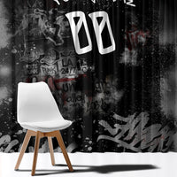 Personalized California West Coast Graffiti Window Curtain Urban Los Angeles Street Art - Hollywood LAX