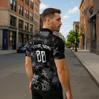 Personalized California West Coast Graffiti Zipper Polo Shirt Urban Los Angeles Street Art - Hollywood LAX