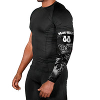 Personalized California Street Graffiti Arm Sleeves Monochrome Urban Streetwear - Phoenix Bird - West Coast Riot