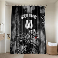 Personalized California Street Graffiti Bathroom Set Monochrome Urban Streetwear - Phoenix Bird - West Coast Riot