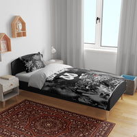 Personalized California Street Graffiti Bedding Set Monochrome Urban Streetwear - Phoenix Bird - West Coast Riot