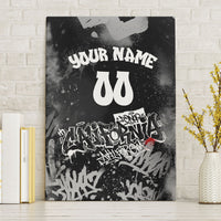 Personalized California Street Graffiti Canvas Wall Art Monochrome Urban Streetwear - Phoenix Bird - West Coast Riot