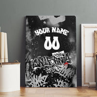 Personalized California Street Graffiti Canvas Wall Art Monochrome Urban Streetwear - Phoenix Bird - West Coast Riot