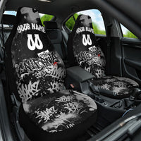 Personalized California Street Graffiti Car Seat Cover Monochrome Urban Streetwear - Phoenix Bird - West Coast Riot