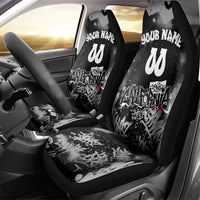 Personalized California Street Graffiti Car Seat Cover Monochrome Urban Streetwear - Phoenix Bird - West Coast Riot