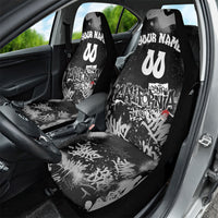 Personalized California Street Graffiti Car Seat Cover Monochrome Urban Streetwear - Phoenix Bird - West Coast Riot
