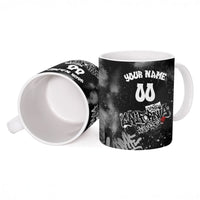 Personalized California Street Graffiti Ceramic Mug Monochrome Urban Streetwear - Phoenix Bird - West Coast Riot