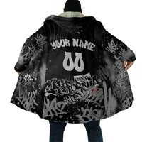 Personalized California Street Graffiti Cloak Monochrome Urban Streetwear - Phoenix Bird - West Coast Riot
