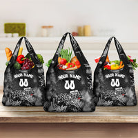 Personalized California Street Graffiti Grocery Bag Monochrome Urban Streetwear - Phoenix Bird - West Coast Riot