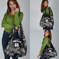 Personalized California Street Graffiti Grocery Bag Monochrome Urban Streetwear - Phoenix Bird - West Coast Riot