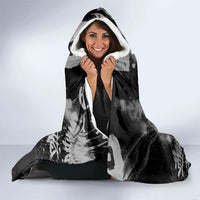 Personalized California Street Graffiti Hooded Blanket Monochrome Urban Streetwear - Phoenix Bird - West Coast Riot