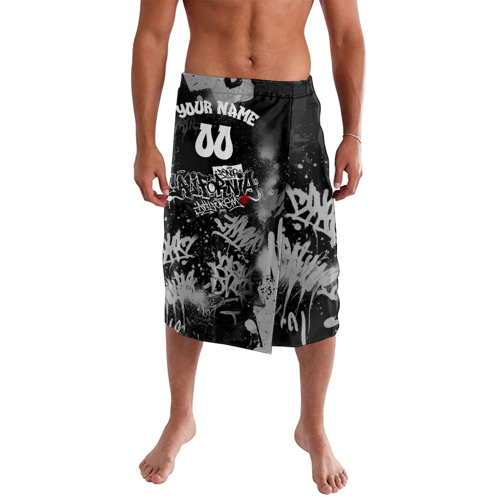 Personalized California Street Graffiti Lavalava Monochrome Urban Streetwear - Phoenix Bird - West Coast Riot