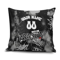 Personalized California Street Graffiti Pillow Cover Monochrome Urban Streetwear - Phoenix Bird - West Coast Riot