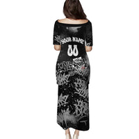 Personalized California Street Graffiti Puletasi Monochrome Urban Streetwear - Phoenix Bird - West Coast Riot