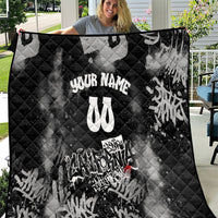 Personalized California Street Graffiti Quilt Monochrome Urban Streetwear - Phoenix Bird - West Coast Riot