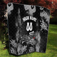 Personalized California Street Graffiti Quilt Monochrome Urban Streetwear - Phoenix Bird - West Coast Riot