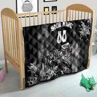 Personalized California Street Graffiti Quilt Monochrome Urban Streetwear - Phoenix Bird - West Coast Riot