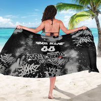 Personalized California Street Graffiti Sarong Monochrome Urban Streetwear - Phoenix Bird - West Coast Riot