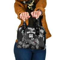 Personalized California Street Graffiti Shoulder Handbag Monochrome Urban Streetwear - Phoenix Bird - West Coast Riot