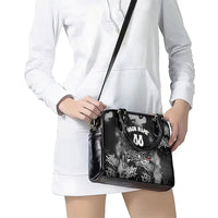 Personalized California Street Graffiti Shoulder Handbag Monochrome Urban Streetwear - Phoenix Bird - West Coast Riot