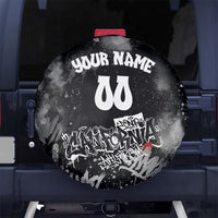 Personalized California Street Graffiti Spare Tire Cover Monochrome Urban Streetwear - Phoenix Bird - West Coast Riot