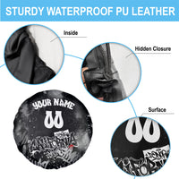 Personalized California Street Graffiti Spare Tire Cover Monochrome Urban Streetwear - Phoenix Bird - West Coast Riot