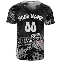 Personalized California Street Graffiti T Shirt Monochrome Urban Streetwear - Phoenix Bird - West Coast Riot