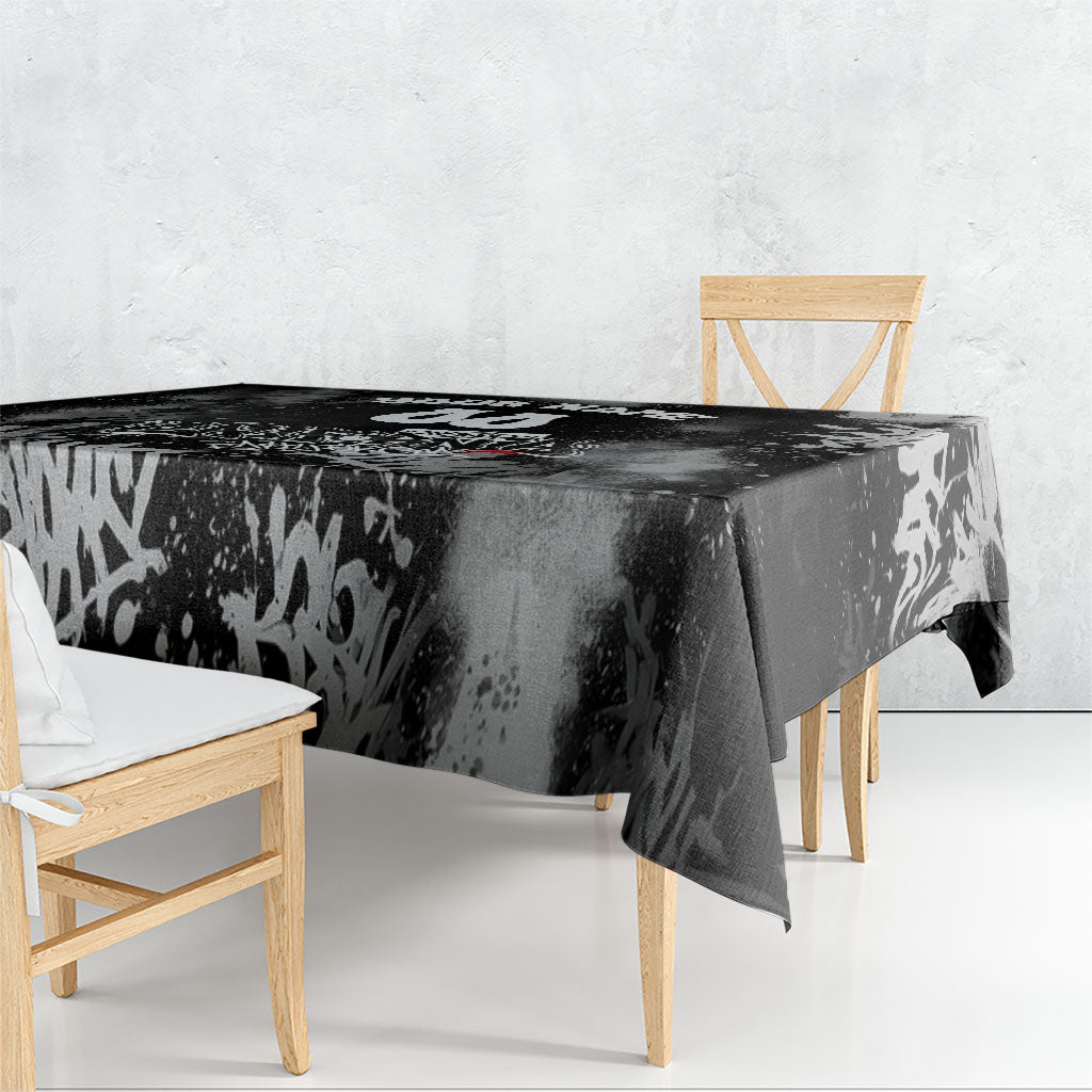 Personalized California Street Graffiti Tablecloth Monochrome Urban Streetwear - Phoenix Bird - West Coast Riot