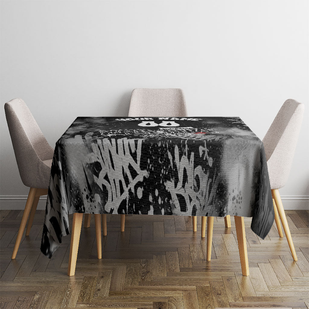 Personalized California Street Graffiti Tablecloth Monochrome Urban Streetwear - Phoenix Bird - West Coast Riot
