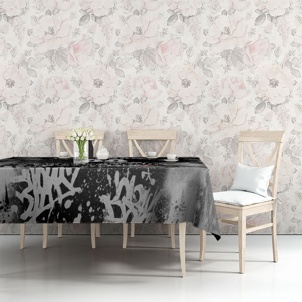 Personalized California Street Graffiti Tablecloth Monochrome Urban Streetwear - Phoenix Bird - West Coast Riot