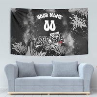 Personalized California Street Graffiti Tapestry Monochrome Urban Streetwear - Phoenix Bird - West Coast Riot