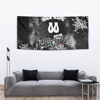 Personalized California Street Graffiti Tapestry Monochrome Urban Streetwear - Phoenix Bird - West Coast Riot